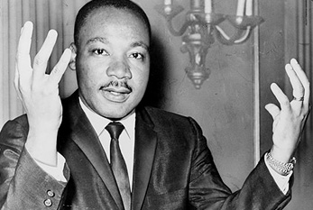 <b>Martin Luther King</b> während einer Pressekonferenz im Jahr 1964 - martin-luther-king-day